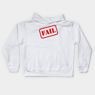 Fail Rubber Stamp Kids Hoodie